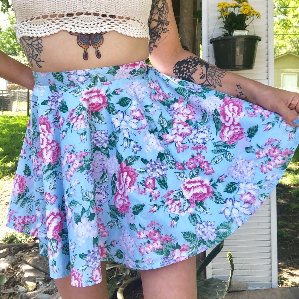 Vintage floral skirt